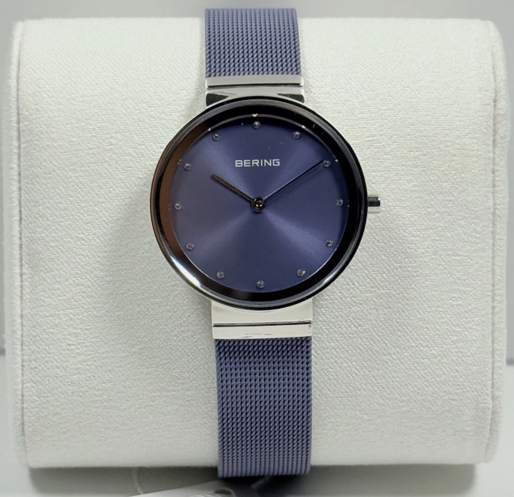 Bering Classic 10131-909 Lavender Dial Mesh Stainless Steel Women’s Watch